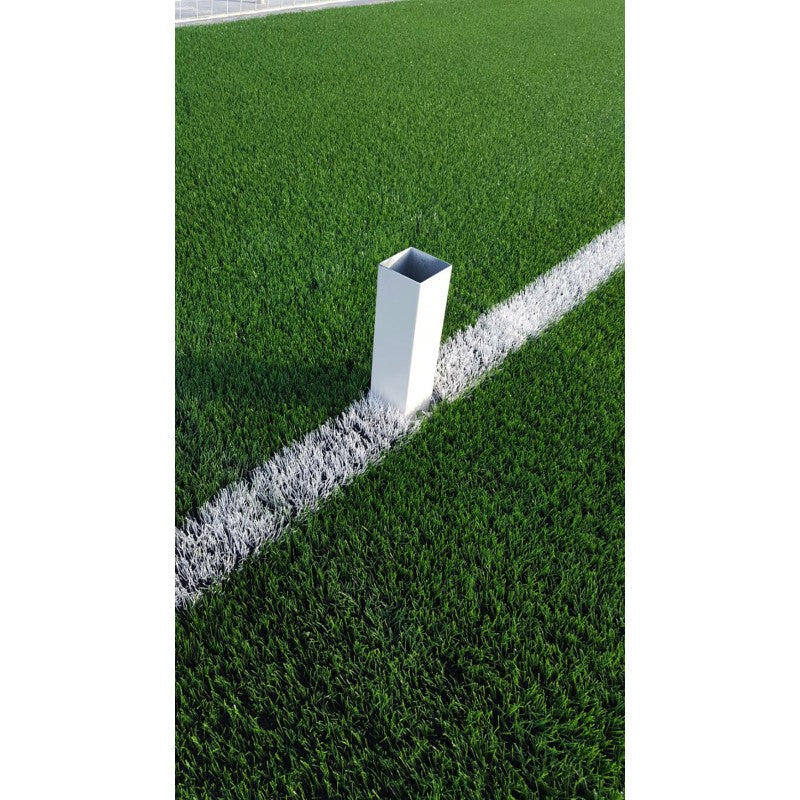 Pair Of Fixed Aluminium Goals For Soccer 11 120x100 Mm
