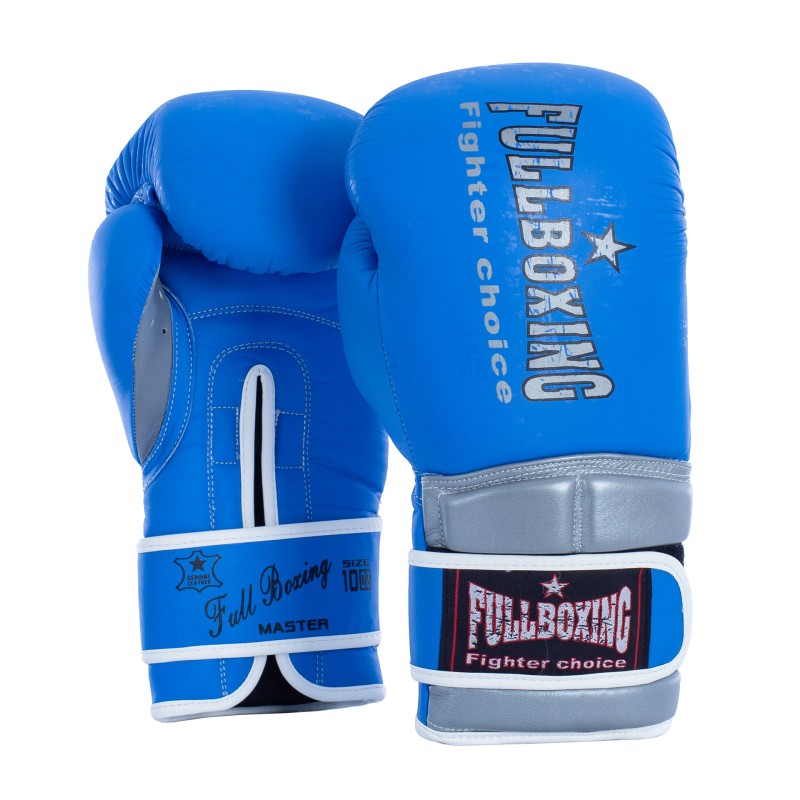 Par De Guantes De Boxeo Fullboxing Master Azul 10 Oz