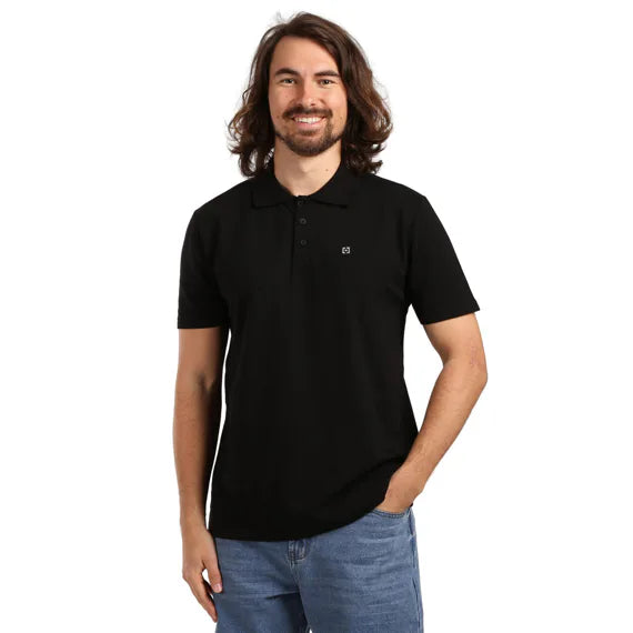 Horsefeathers Pano Polo Tshirt (black)