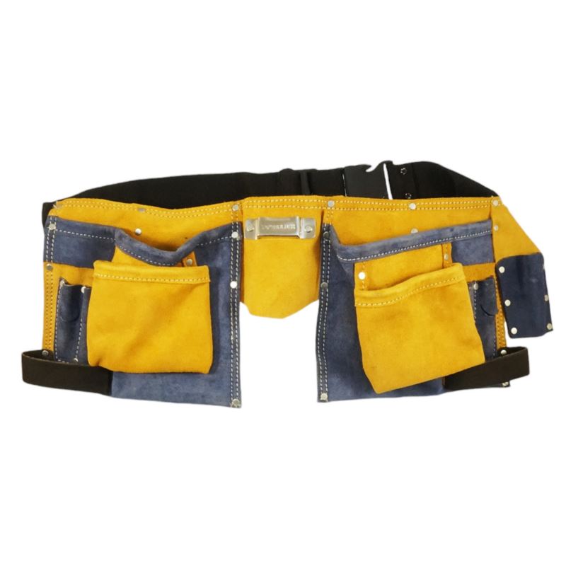 Cintura porta attrezzi per installatori in pelle 10 tasche Beast