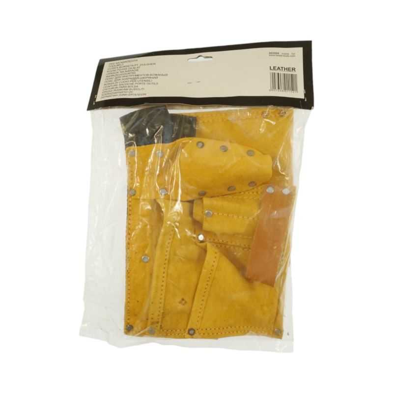 Cinto de ferramentas de couro com 11 bolsos Besta de couro genuíno