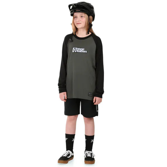 Horsefeathers Spike Ls Youth Bike Jersey (химера/черно)