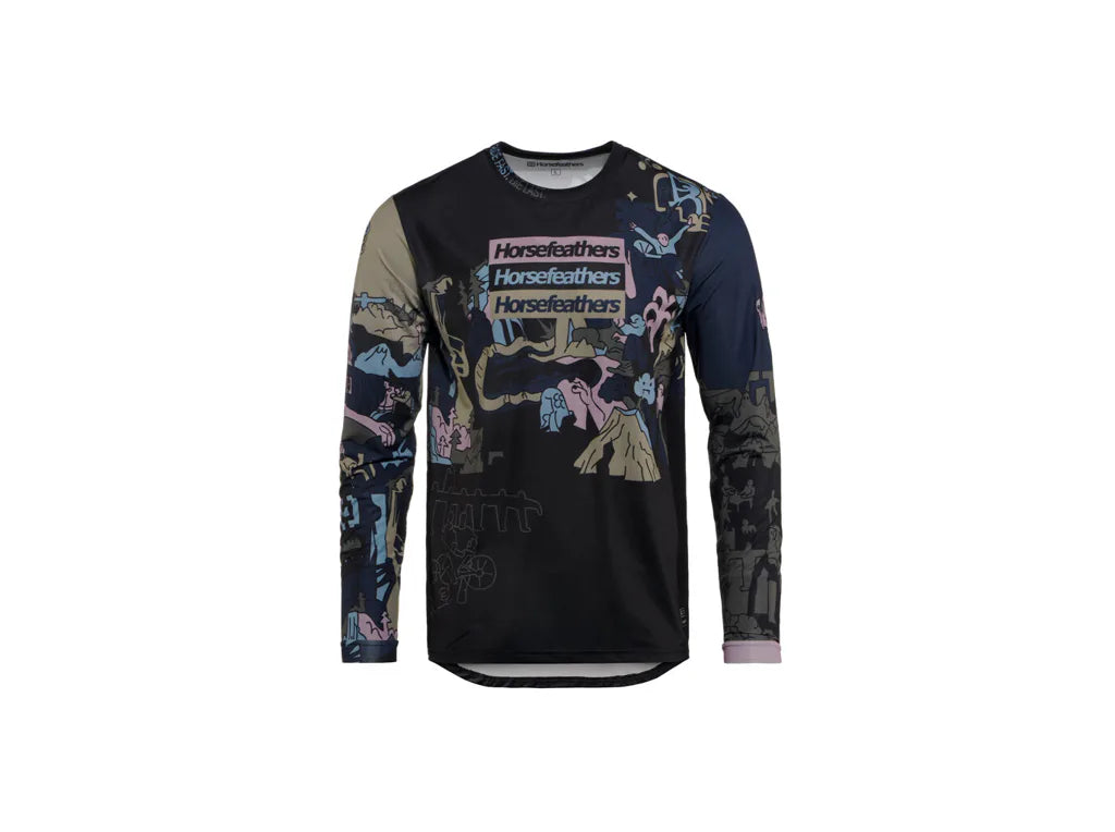 Horsefeathers Quantum Ls Bike Jersey (sviatočné logo)