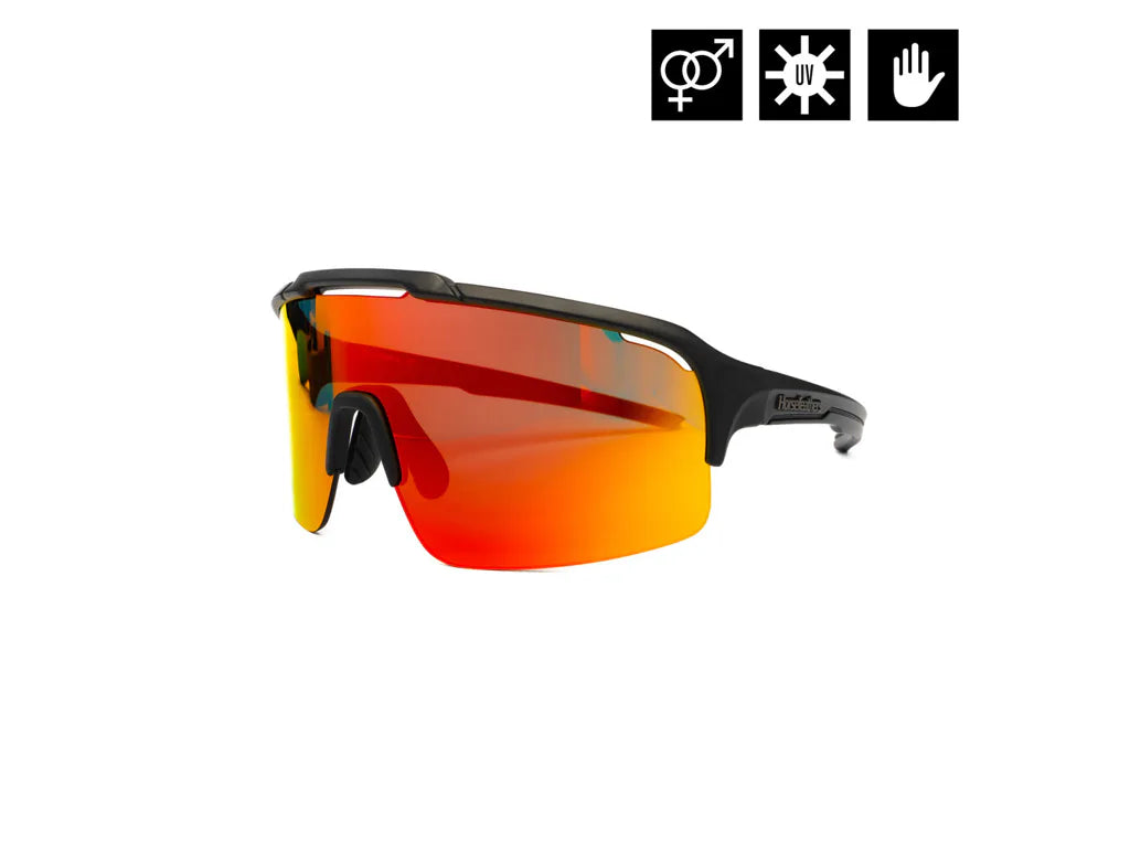 Horsefeathers Recoil Bike Sunglasses (matt Black/mirror Red)