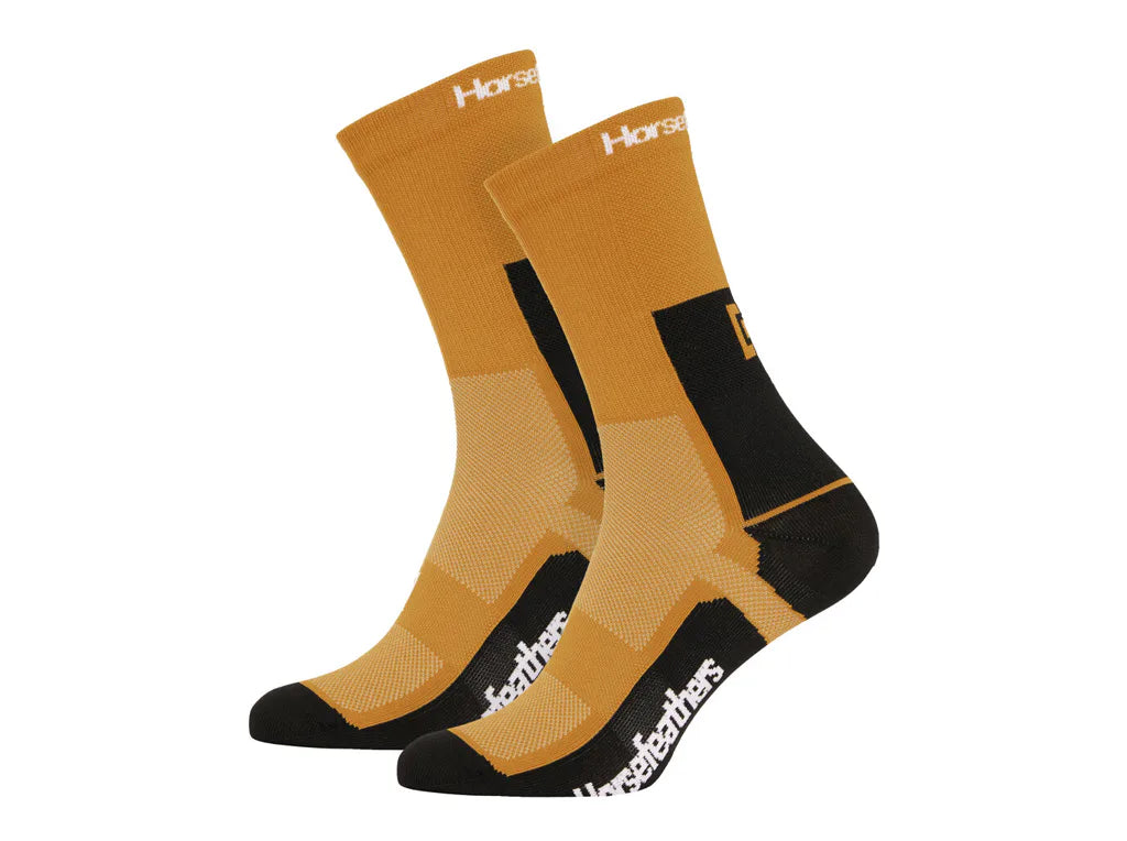 Horsefeathers Cadence Long Bike Socks (sunflower)