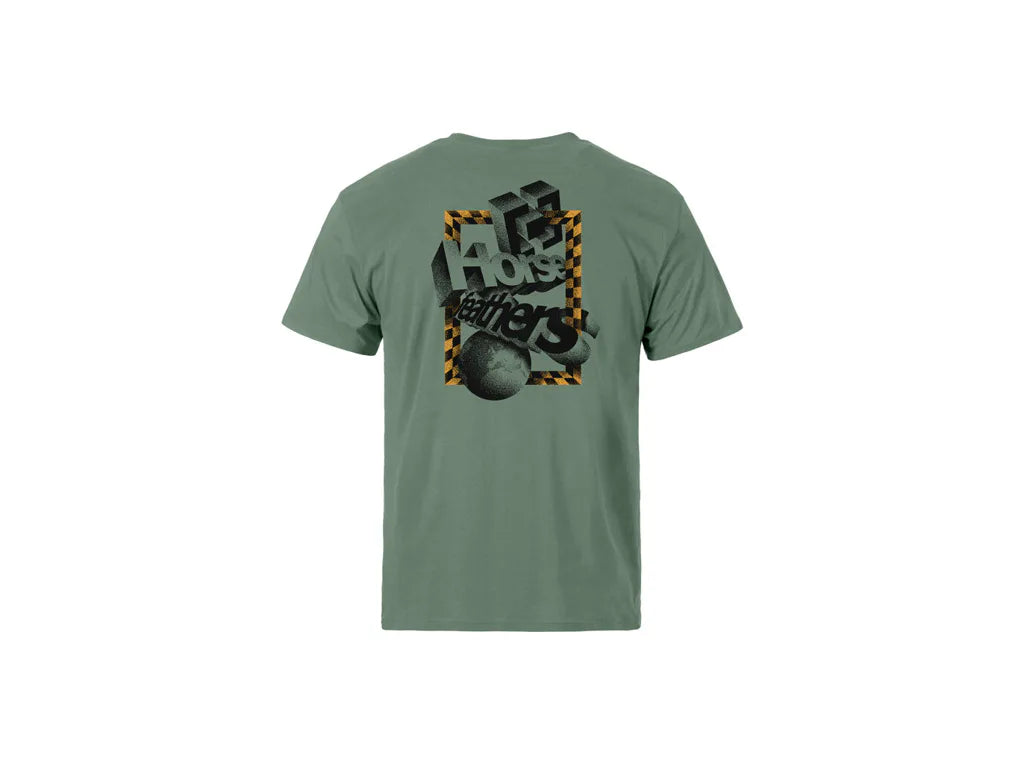 Horsefeathers Blocks Tshirt (iceberg Green)
