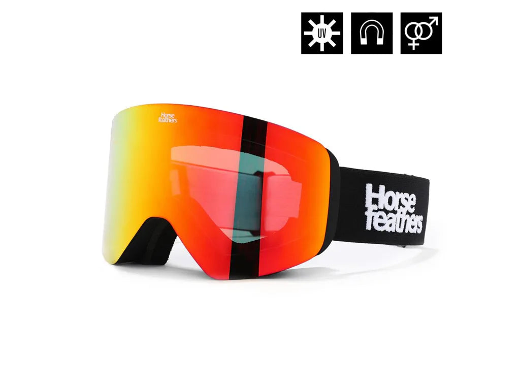 Horsefeathers Colt Goggles (sort/spejlrød)