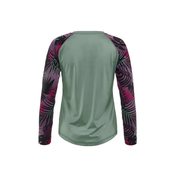 Horsefeathers Deco Ls Bike Jersey (iceberg Green/hawaii)