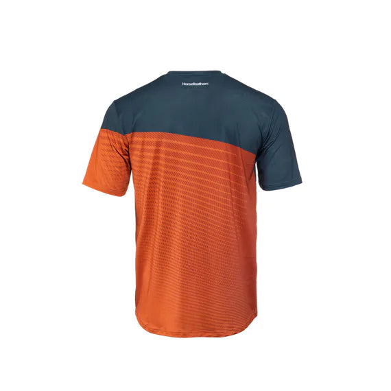 Horsefeathers Quantum Bike Jersey (petrol/burnt Orange)