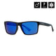 Sunglasses Merlin Cleití (dubh neamhlonrach/scáthán Gorm)