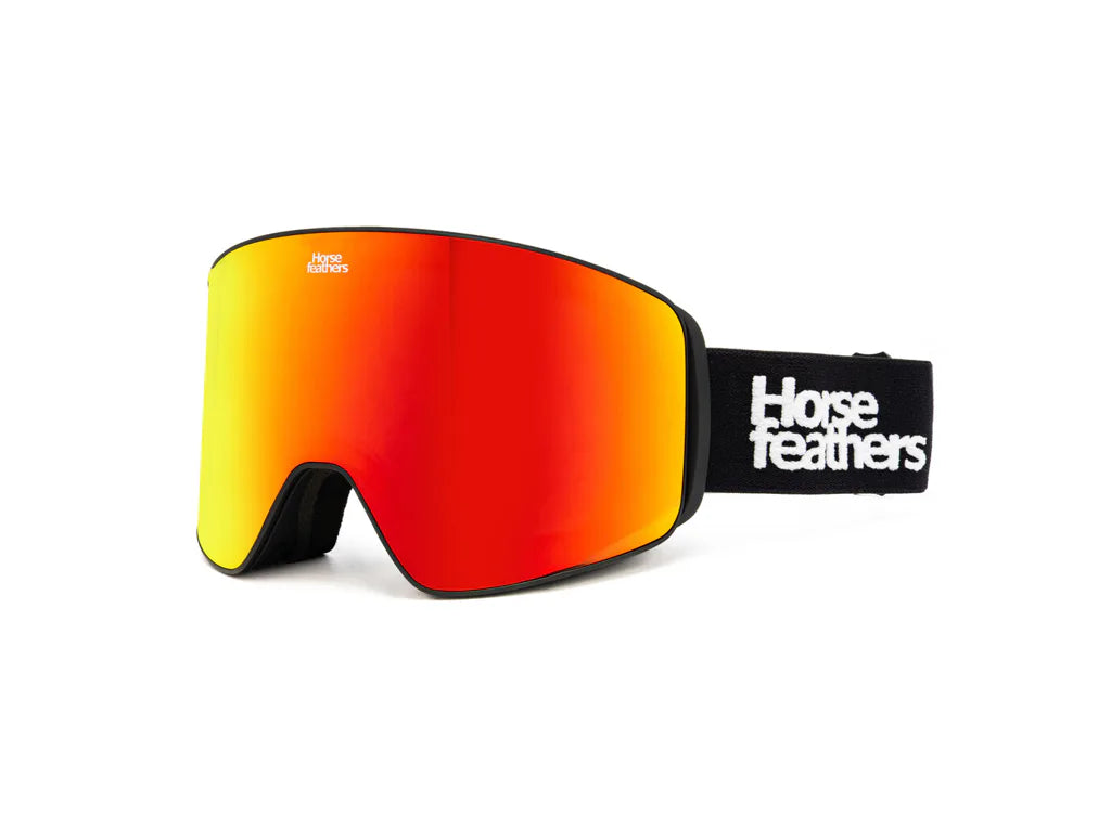 Cleití capaill Lynx Goggles (dubh/scáthán Dearg)