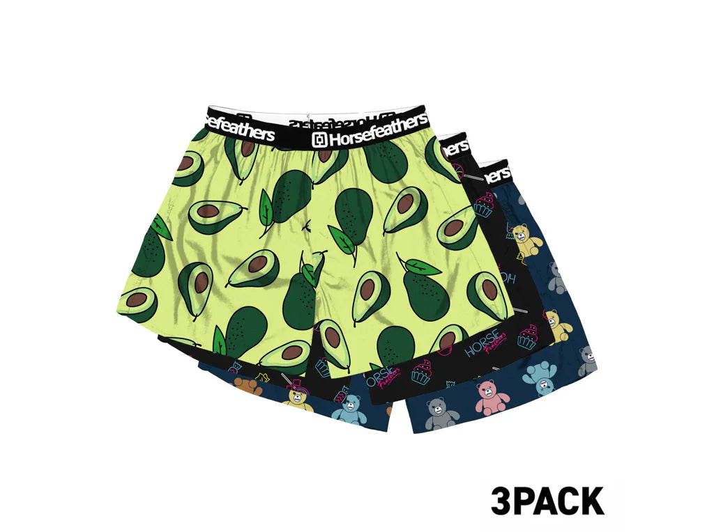 Horsefeathers Frazier 3pack Boxer Shorts (bundle 5)