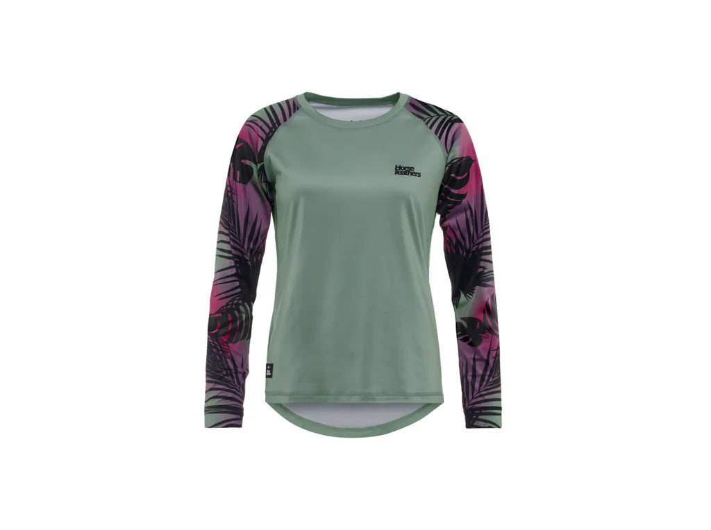 Horsefeathers Deco Ls Bike Jersey (iceberg Green/hawaii)