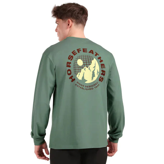 Тениска Horsefeathers Altitude Ls (айсбергово зелено)