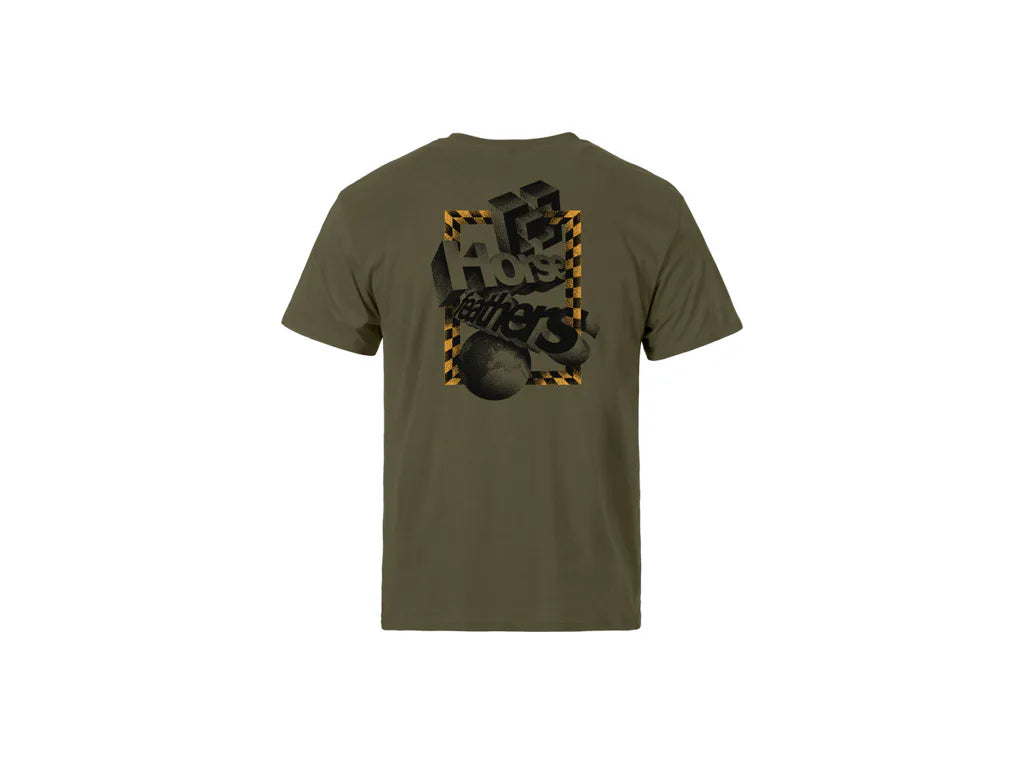 Horsefeathers Blocks Tshirt (burnt Olive)
