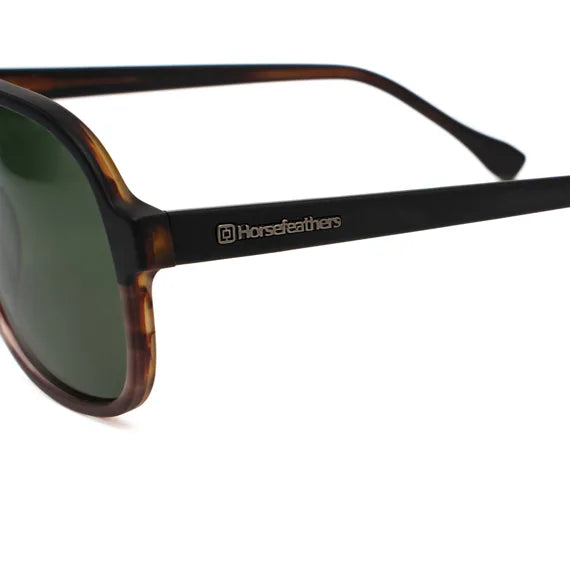 Horsefeathers Corp Sunglasses (matt Havana/gray Green)
