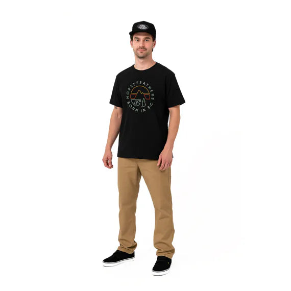 Horsefeathers Line Circle Tshirt (black)