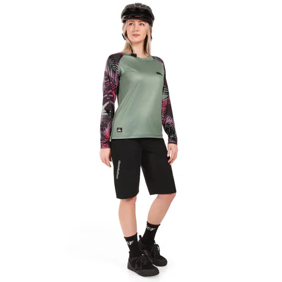 Horsefeathers Deco Ls Bike Jersey (iceberg Green/hawaii)