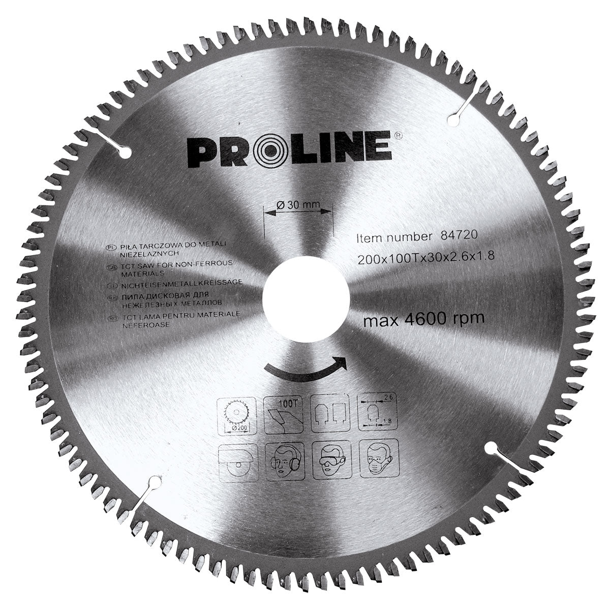 Scie Circulaire Pour Métaux Non Ferreux 250100t 30 Mm Proline