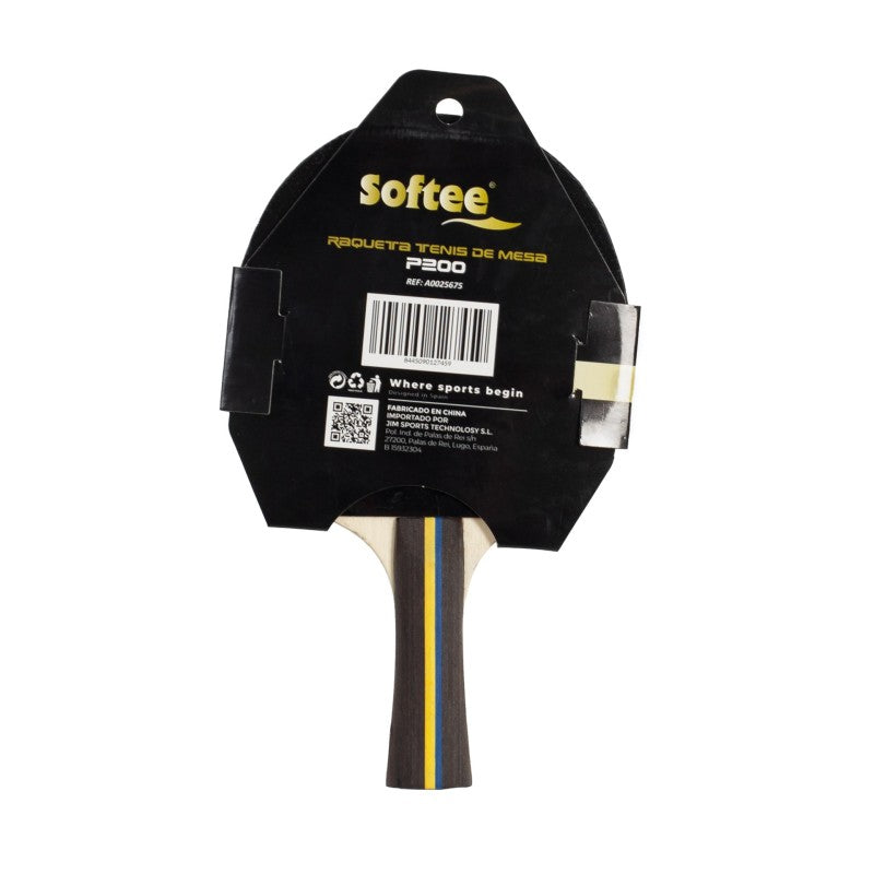 Ping Pong Racket Softee P200 Multicolor