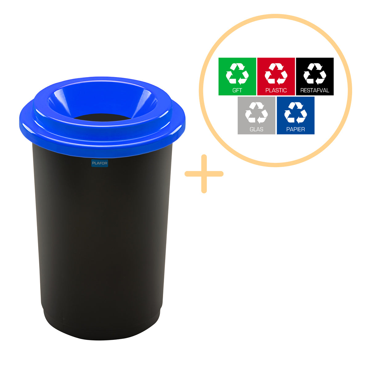 Plafor Eco Bin 50l – Recycling – Blue