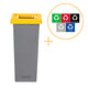 Plafor - Kosz na śmieci Fit 53l - Recykling - Żółty
