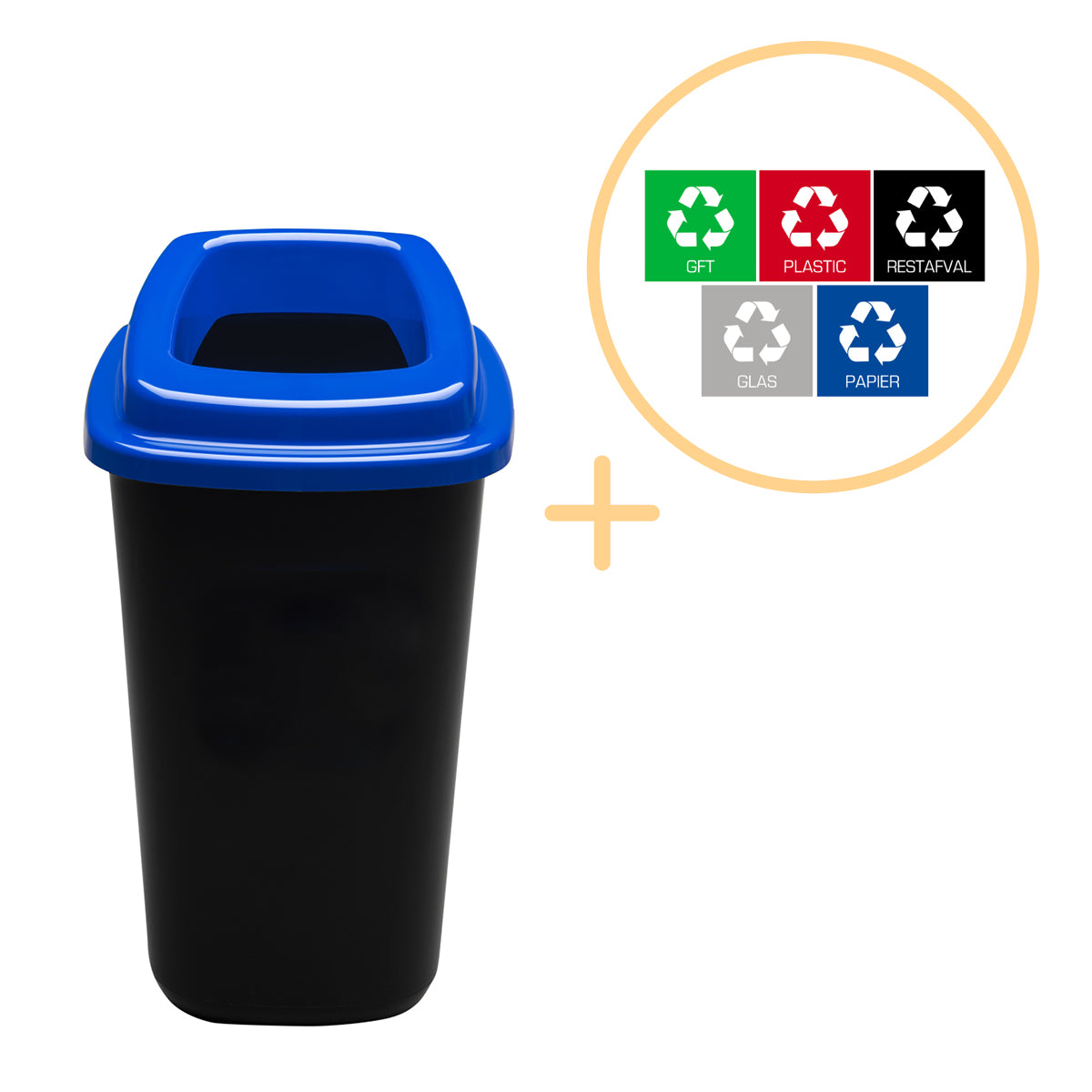 Plafor Sort Bin 28l – Genbrug – Blå