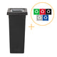 Plafor - Fit Bin 53l - Riciclaggio - Grigio