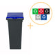Plafor - Fit Bin With Lid 75l – Рециклиране - Син