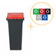 Plafor - Fit Bin With Lid 52l – Рециклиране - Червен