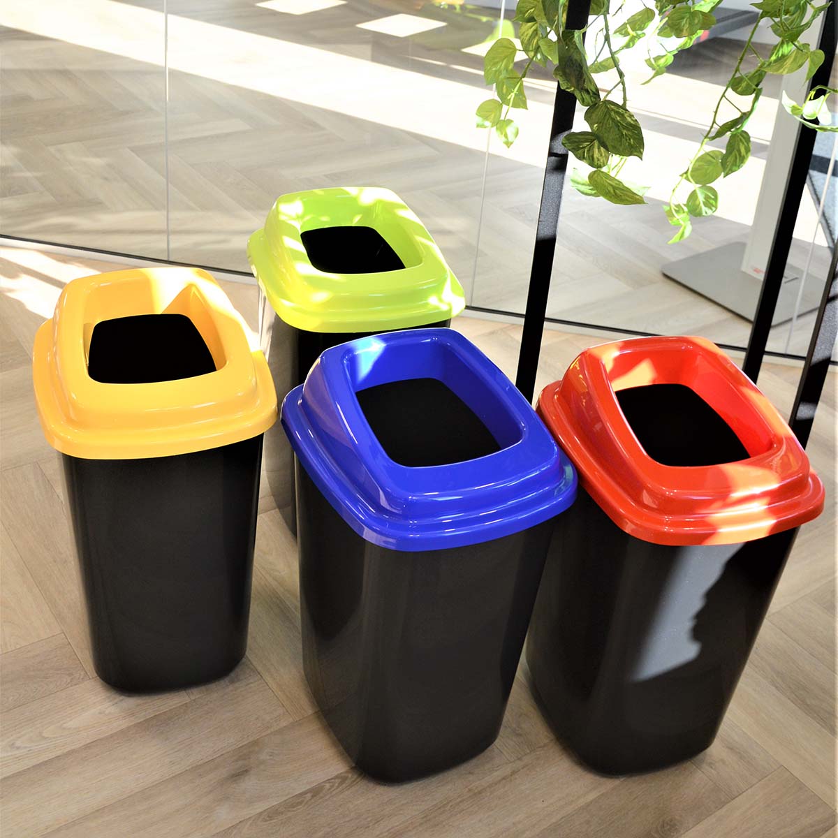 Plafor - Sorteerbak 45l - Recycling - Zwart