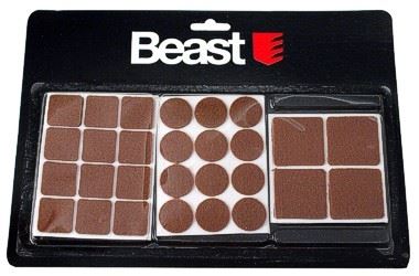 Felt Pads For Furniture 28 Pcs Self-adhesive Brown Various