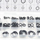 Set O-ring 225 pezzi Bestia in gomma resistente all'olio e al carburante