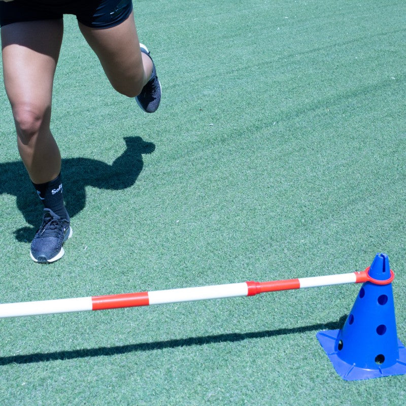 Hůl For Agility Metallic Hurdle Extensible Červená/bílá