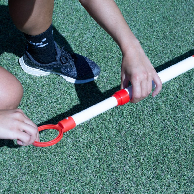 Hůl For Agility Metallic Hurdle Extensible Červená/bílá