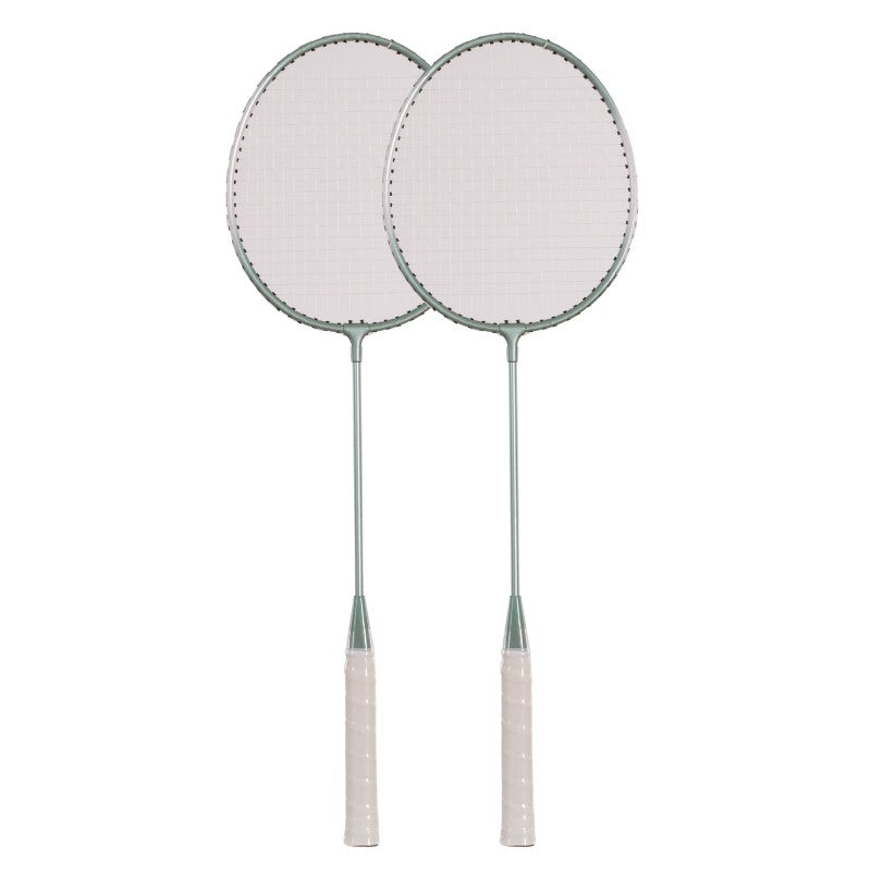 Bärbart badmintonset med 2 racketar i flera färger