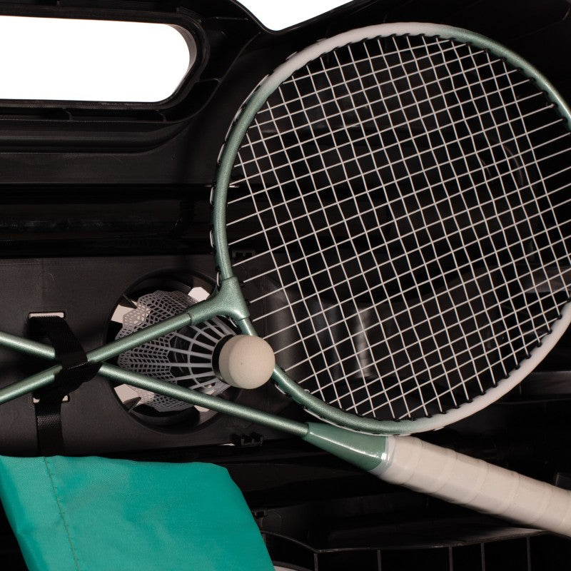 Bärbart badmintonset med 2 racketar i flera färger