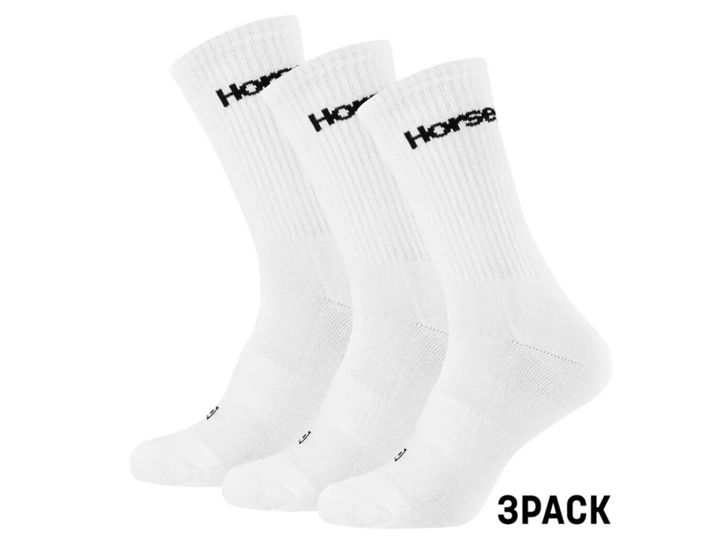 Calzini Horsefeathers Premium 3pack (bianco)
