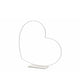 Decorative Heart Frame Horizontal White 25 Cm