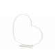 Decorative Heart Frame Horizontal White 25 Cm