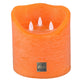 Ptmd Led Battery-operated Pillar Candle Xxl Orange 15 X 15 Cm
