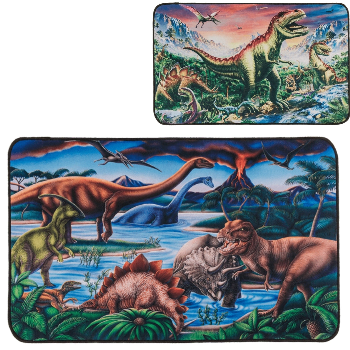 Out Of Te Blue Floor Mat Dinosaur 80 X 50 Cm 2 Assorted