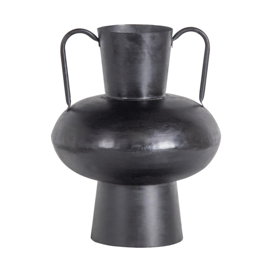 Woood Vase Vere Metal Black 37 Cm