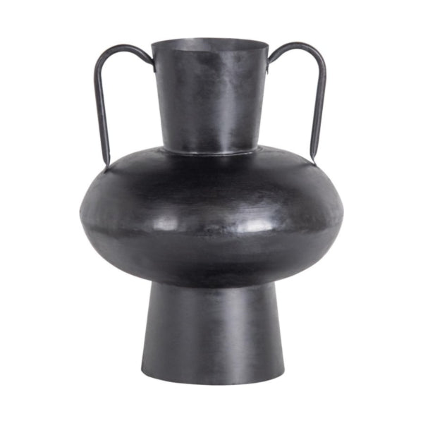 Woood Vase Vere Metal Black 37 Cm