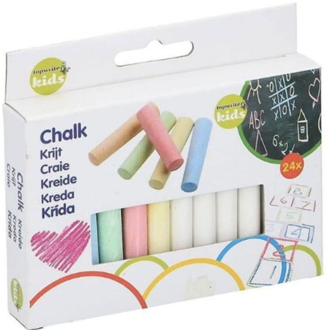 Chalk 8 Cm 24 Pieces