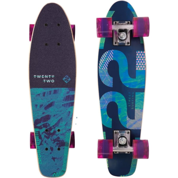 Street Surfing Skateboard Beach Board Blue 58 Cm
