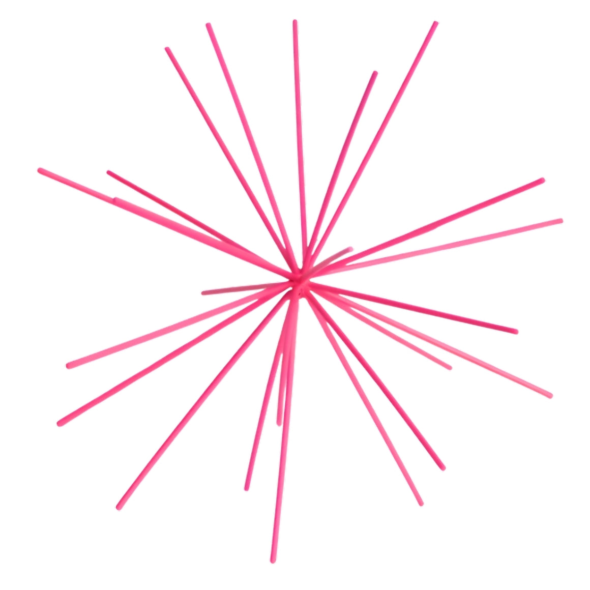 Housevitamin Ornament Firework Metal Neon Pink 25 Cm