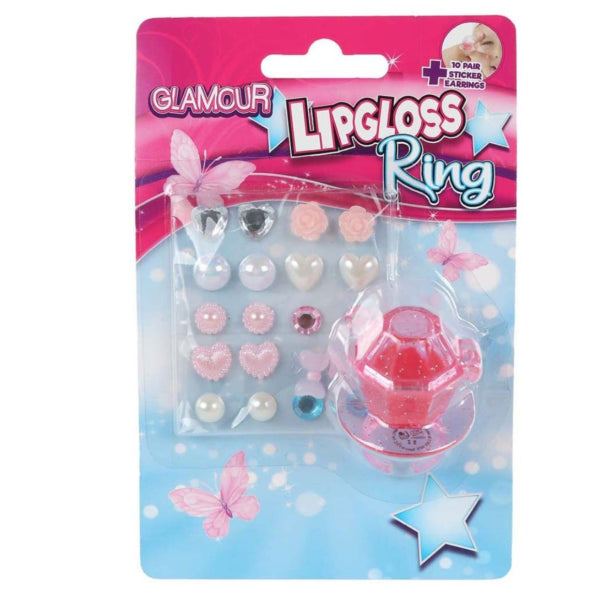 Glamor Lip Gloss Ring And Earring Stickers 5 Cm