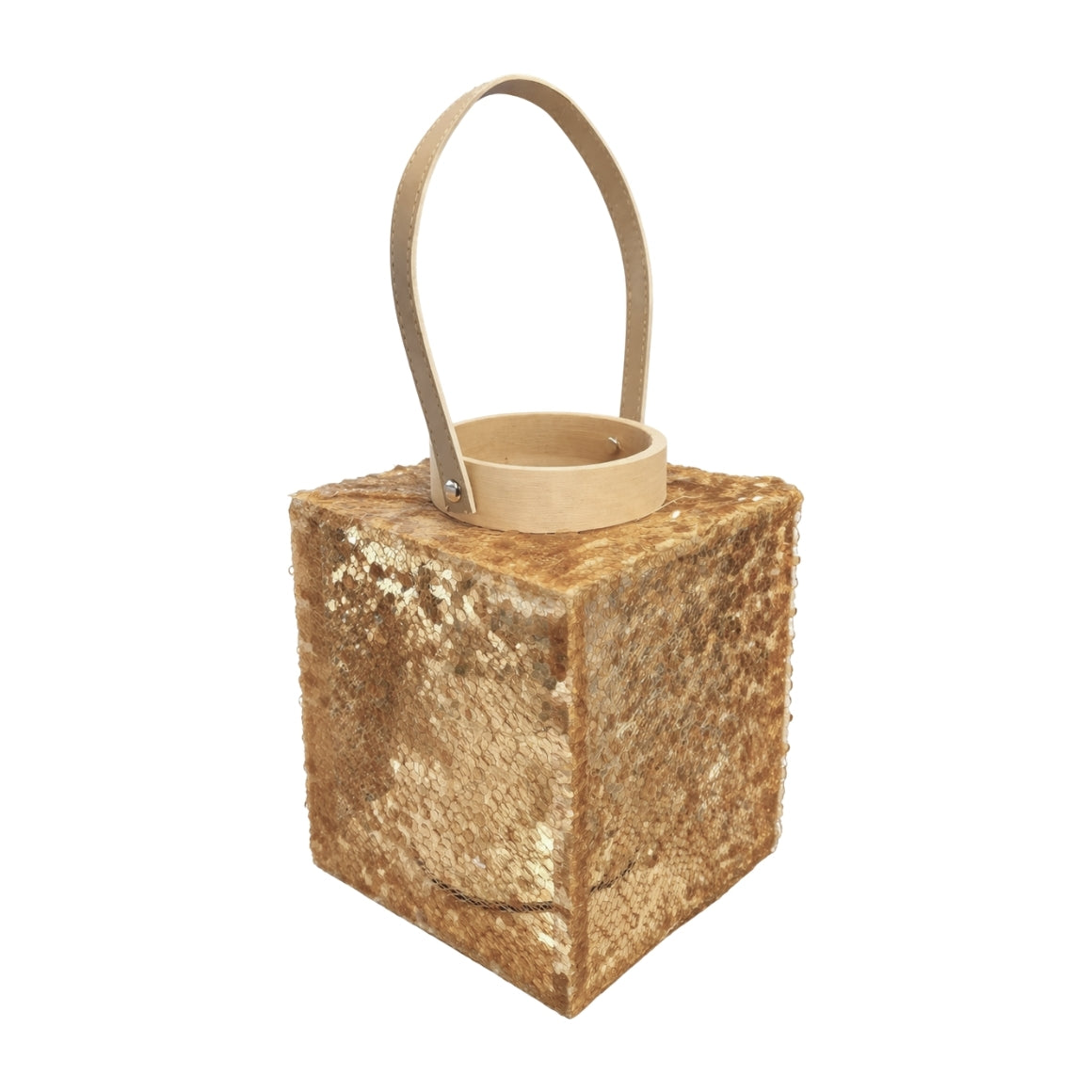 Lofty Glam Square Lantern Natural 20 Cm