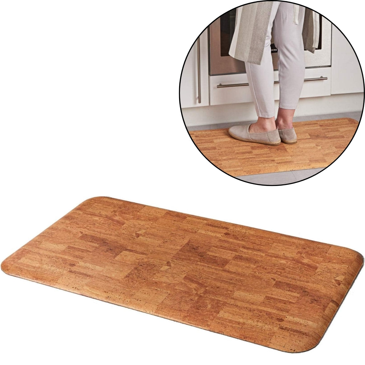 Anti-fatigue Mat Cork 90 X 50 Cm